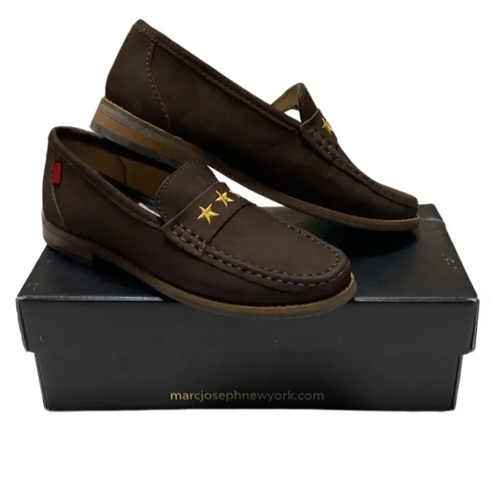 Marc Joseph New York Girl’s Brown Leather Madison Shoes Sz 1.5 NIB